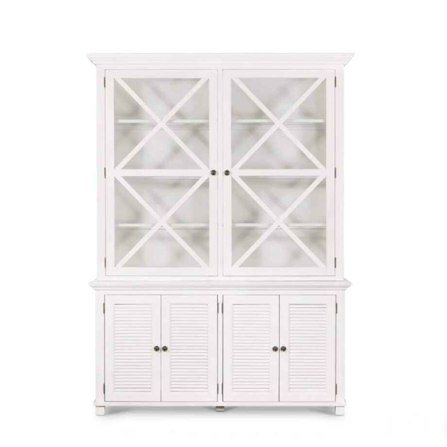 West Beach Glass Display Cabinet - Coastal At Home