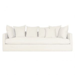 3seater linen slipcover sofa