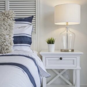 Hamptons coastal bedside table