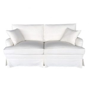 Hamptons 2 seater white sofa
