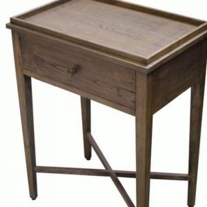 Oak bedside table with draw