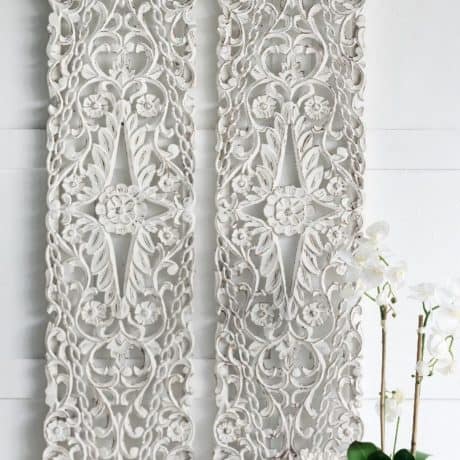 floral wall decor Hamptons style