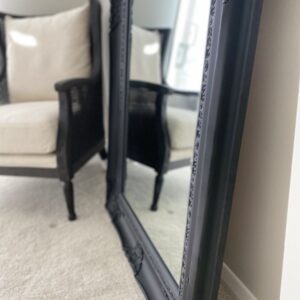 Black Leaner wall mirror