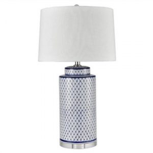 Blue & White Ceramic Lamp