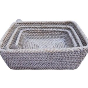 White Washed Baskets