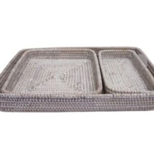 Hamptons white washed trays