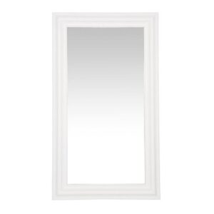 Hamptons beveled white tall mirror