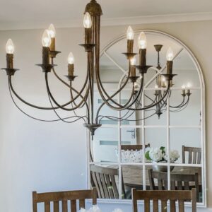 Arch cream hampton mirror