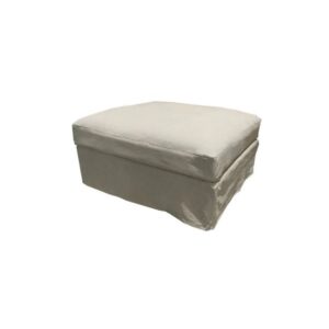 Ottoman Grey Slip Cover