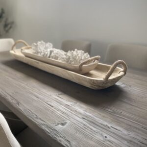 Wooden trays rope handles