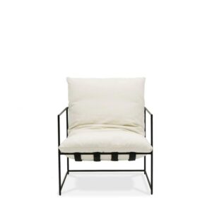 White linen chair