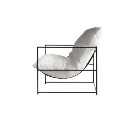 Modern linen arm chair