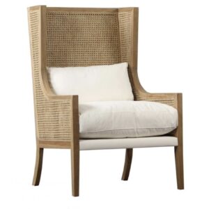 Mason oak & rattan arm chair
